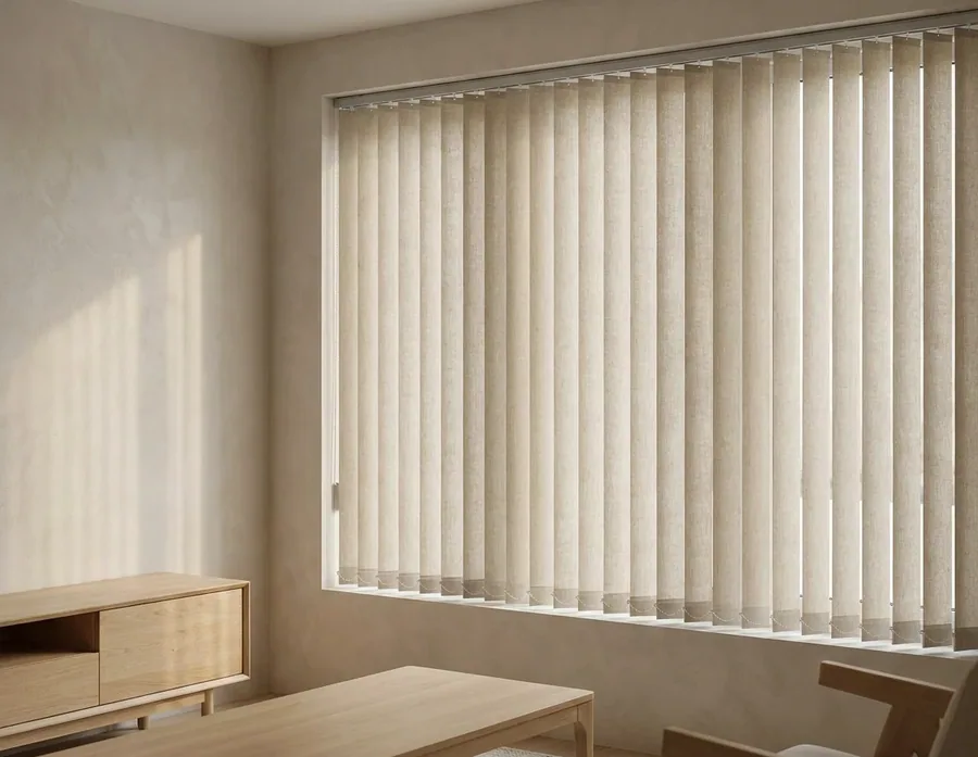 Vertical & Panel Blinds fitted in a Serengeti home